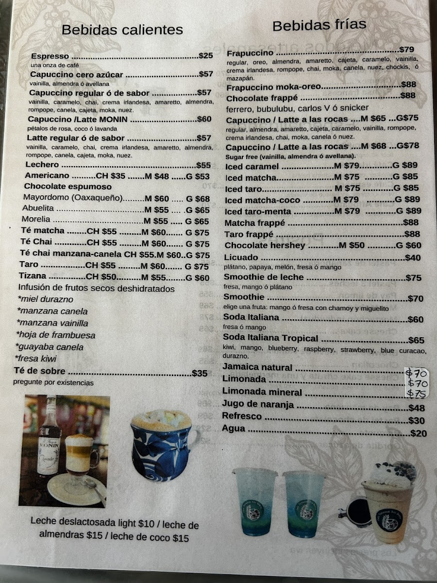 Café Tatiaxca Menu - Image 1